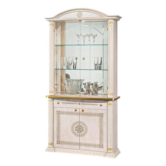 Xlmoebel Vitrine Neue Möbel: Barock Wandvitrine aus Holz für Hausbar, Glasv günstig online kaufen