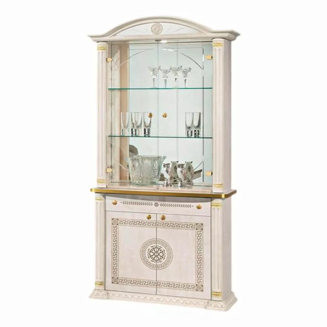 Xlmoebel Vitrine Neue Möbel: Barock Wandvitrine aus Holz für Hausbar, Glasv günstig online kaufen