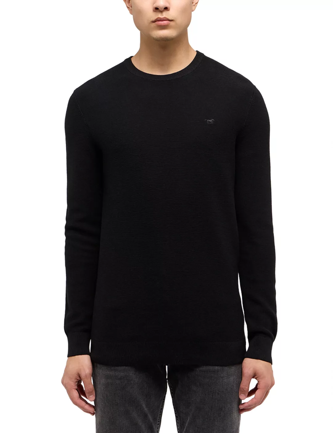 Mustang Herren Rundhals Pullover ELLIOT - Regular Fit günstig online kaufen