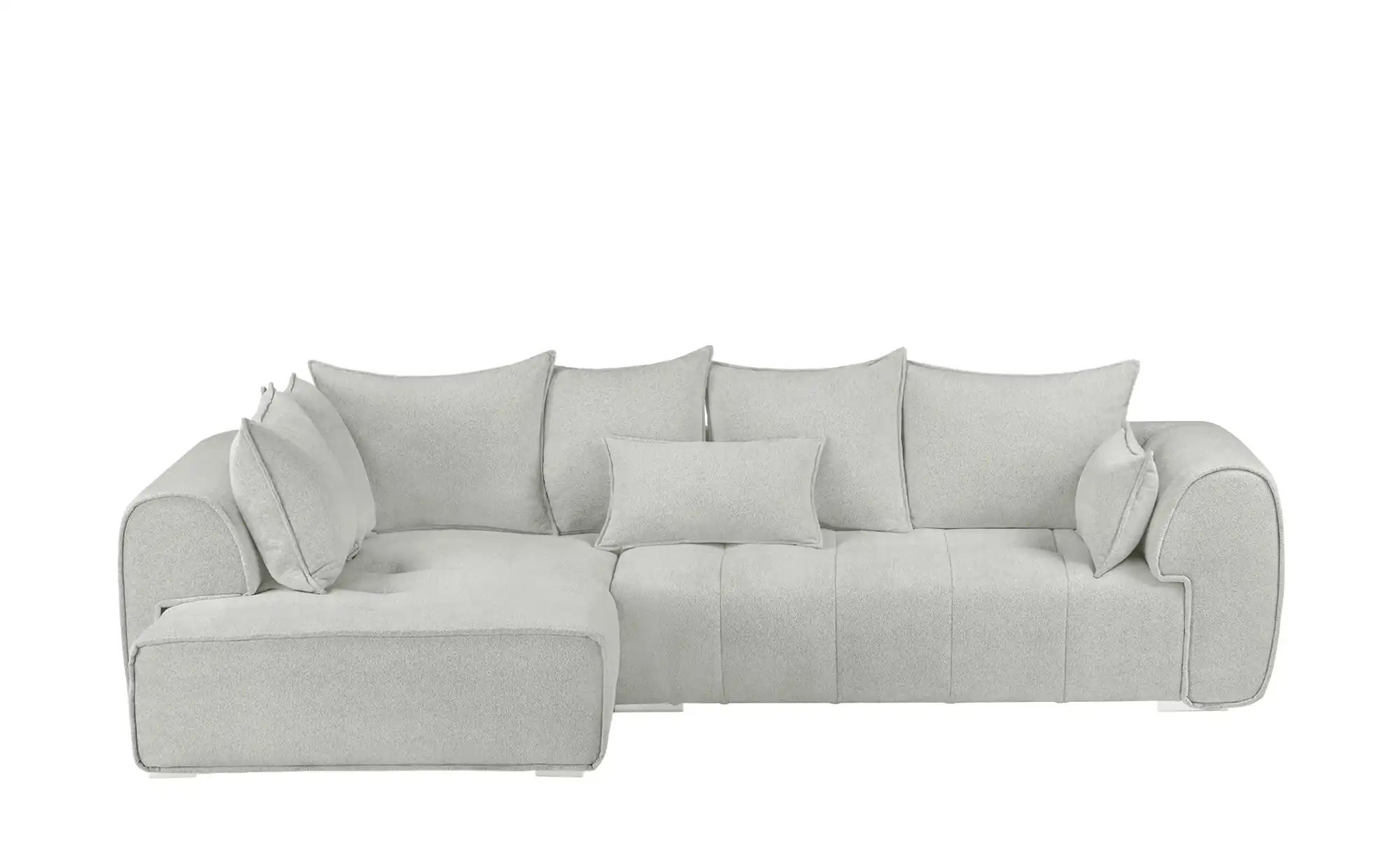 uno Ecksofa beidseitig montierbar London ¦ silber ¦ Maße (cm): B: 320 H: 72 günstig online kaufen