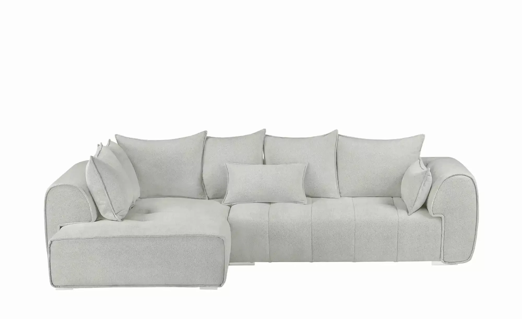 uno Ecksofa beidseitig montierbar London ¦ silber ¦ Maße (cm): B: 320 H: 72 günstig online kaufen