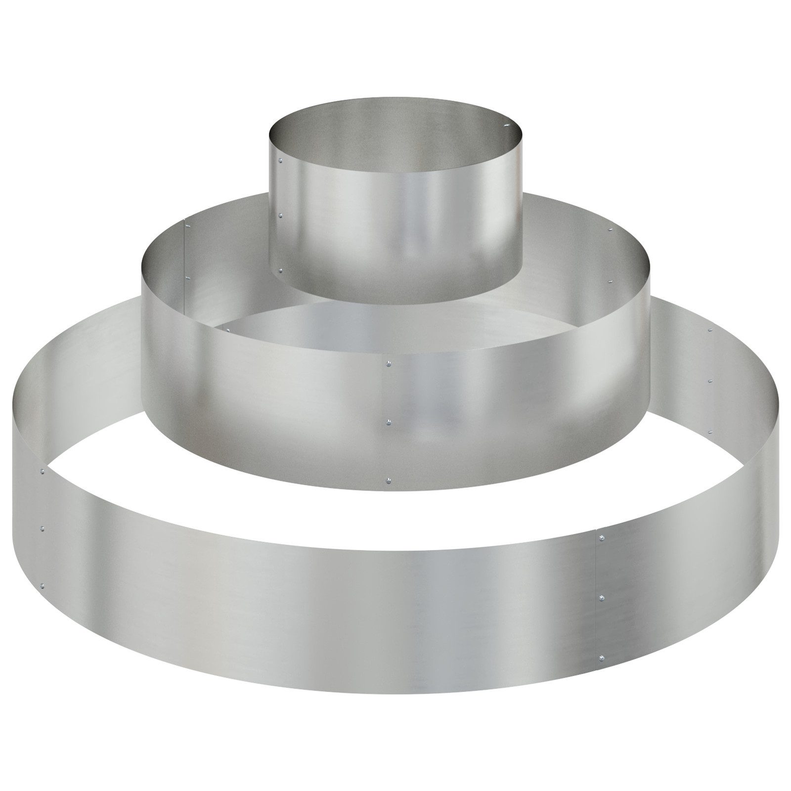vidaXL Blumentopf Metallpflanzkübel Verzinkter Stahl Ø günstig online kaufen