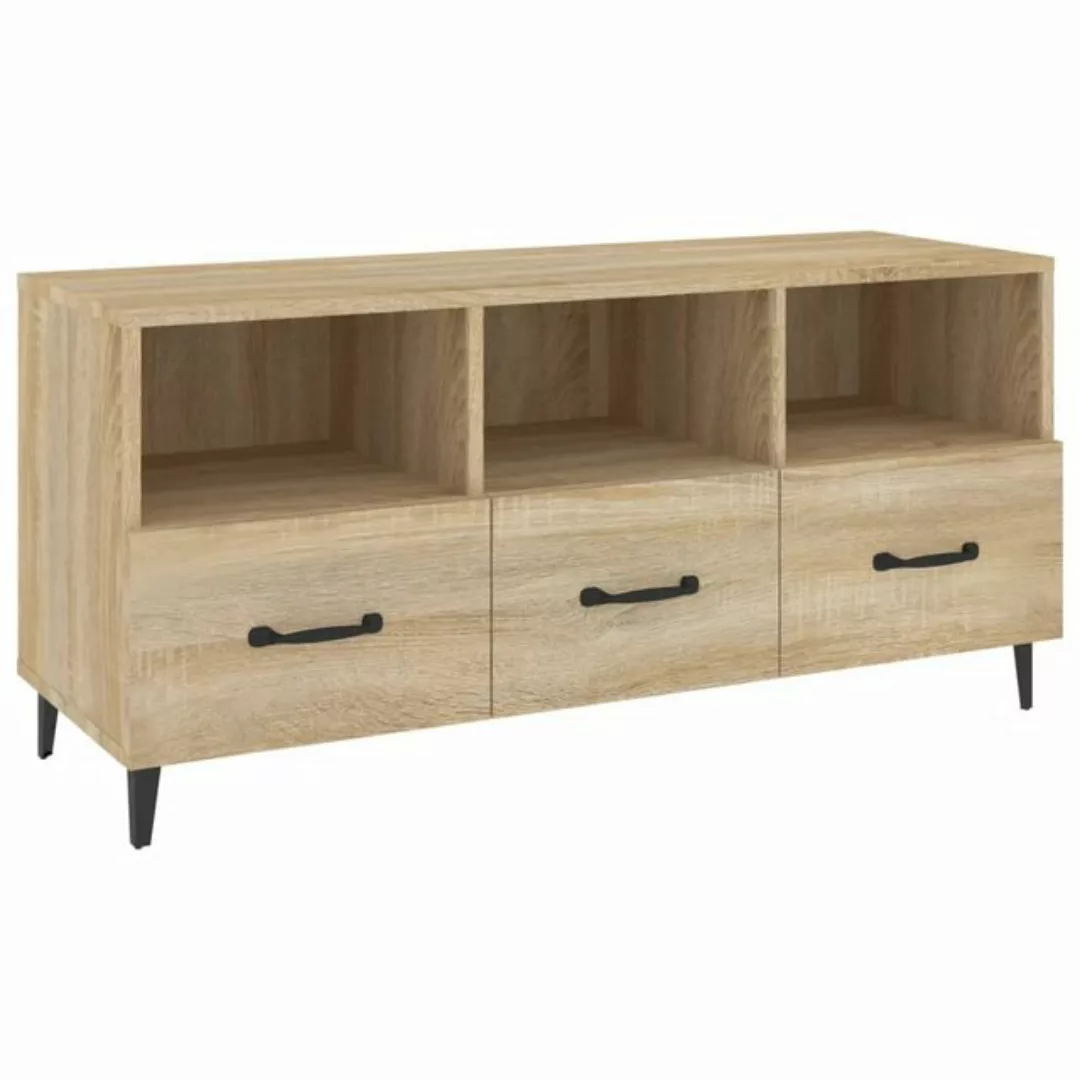 furnicato TV-Schrank Sonoma-Eiche 102x35x50 cm Holzwerkstoff (1-St) günstig online kaufen