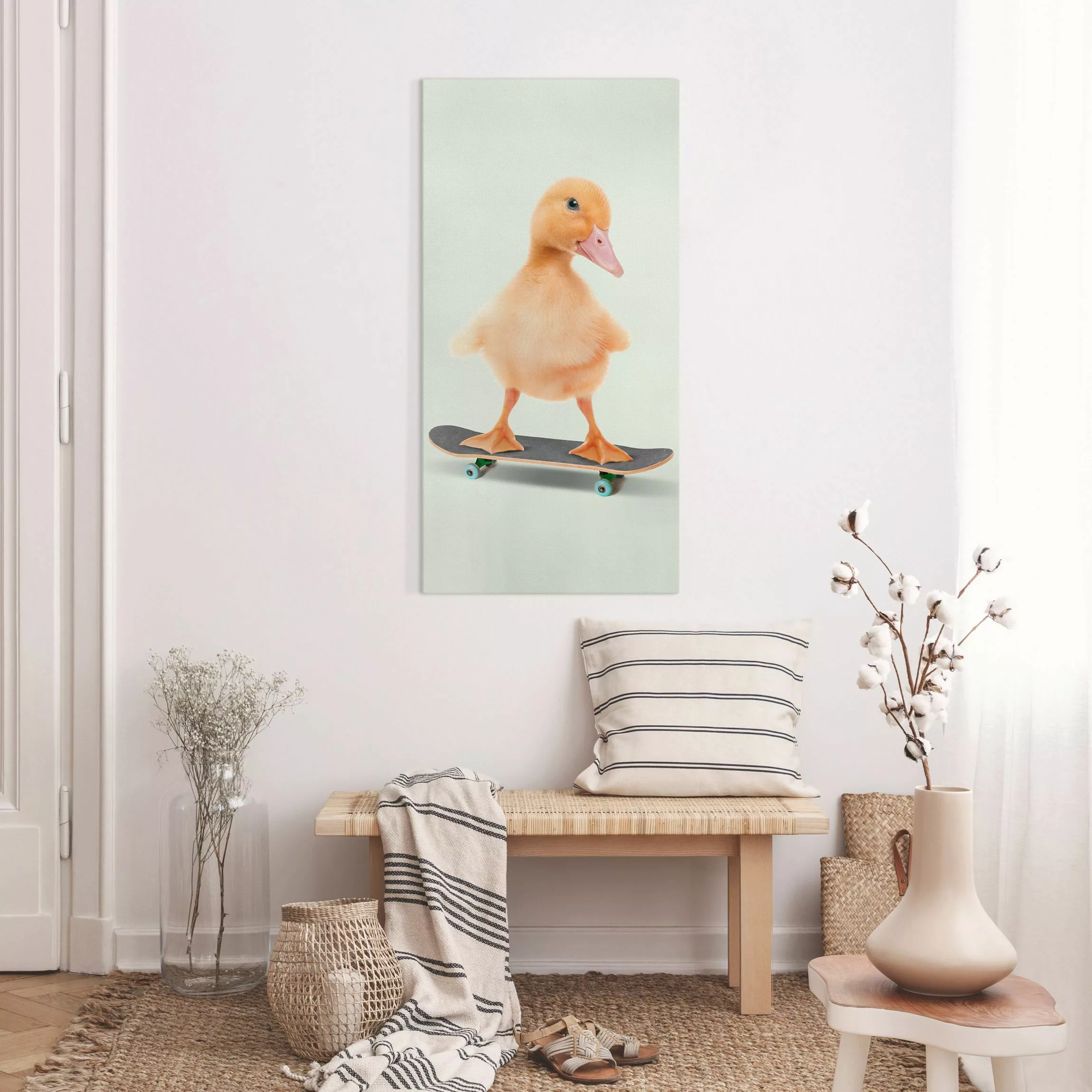 Leinwandbild Skate Ente günstig online kaufen