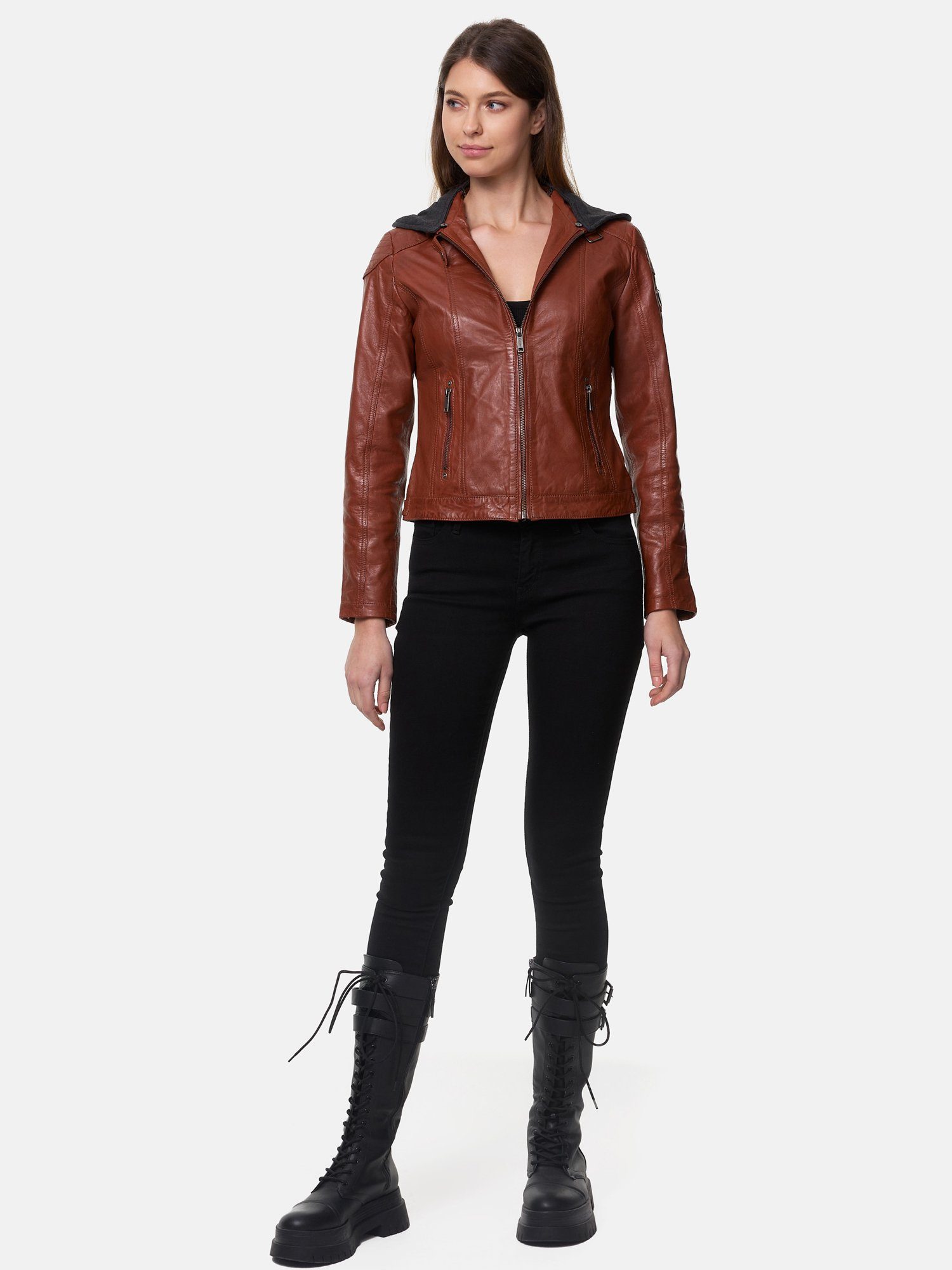Tazzio Lederjacke F503 Damen Leder Jacke günstig online kaufen