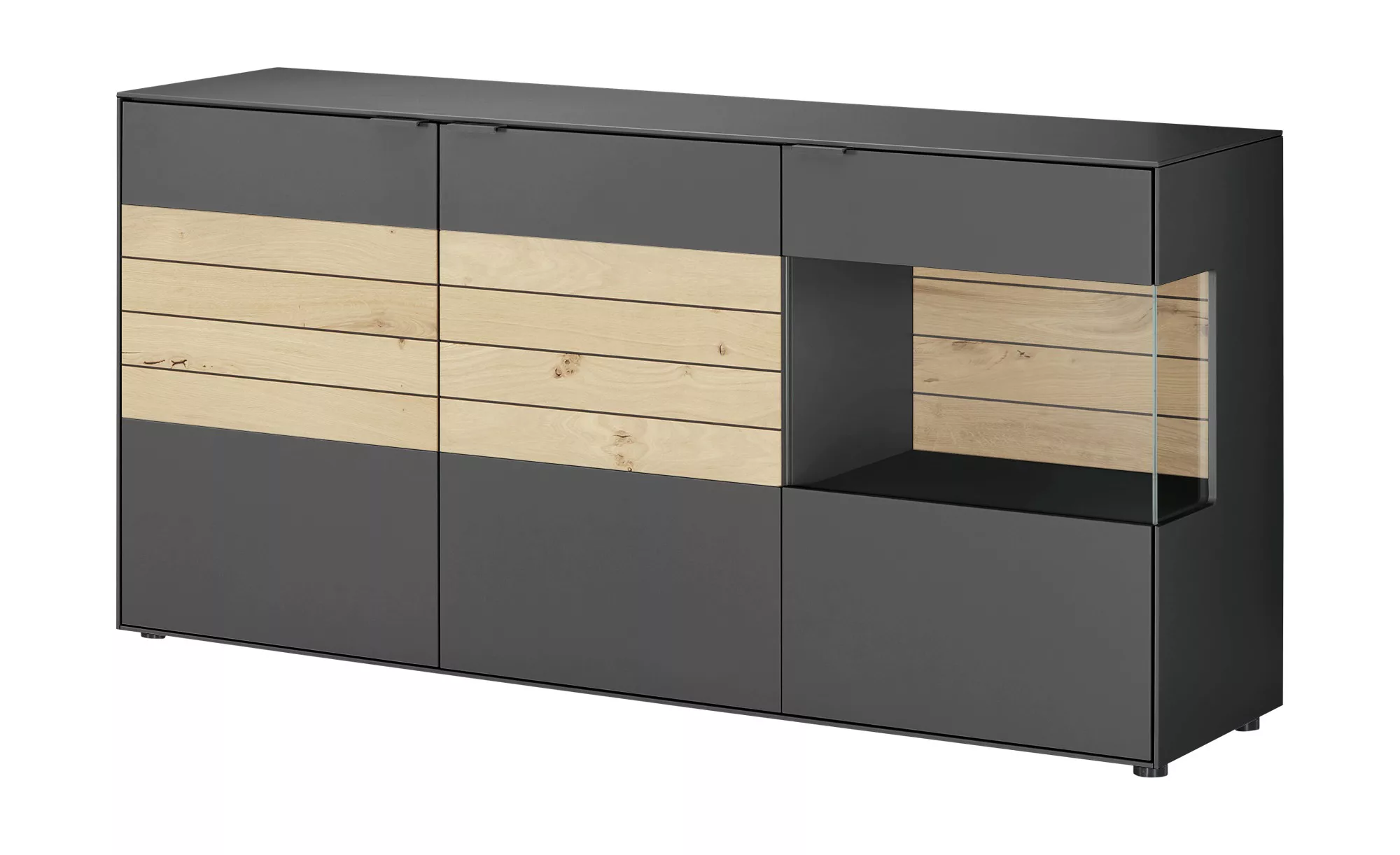 Jette Home Sideboard  Como ¦ grau ¦ Maße (cm): B: 182 H: 88 T: 46 Kommoden günstig online kaufen