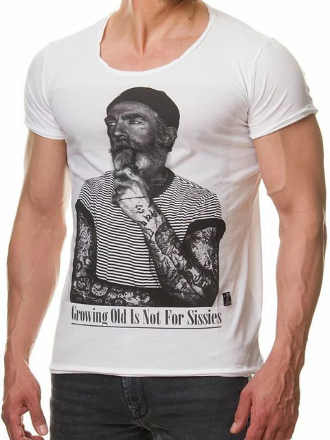 RedBridge T-Shirt Red Bridge Herren T-Shirt Growing old is not for Sissies günstig online kaufen