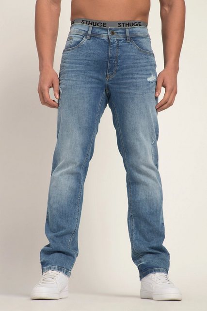 STHUGE 5-Pocket-Jeans STHUGE Jeans FLEXLASTIC® Denim 5-Pocket destroyed günstig online kaufen