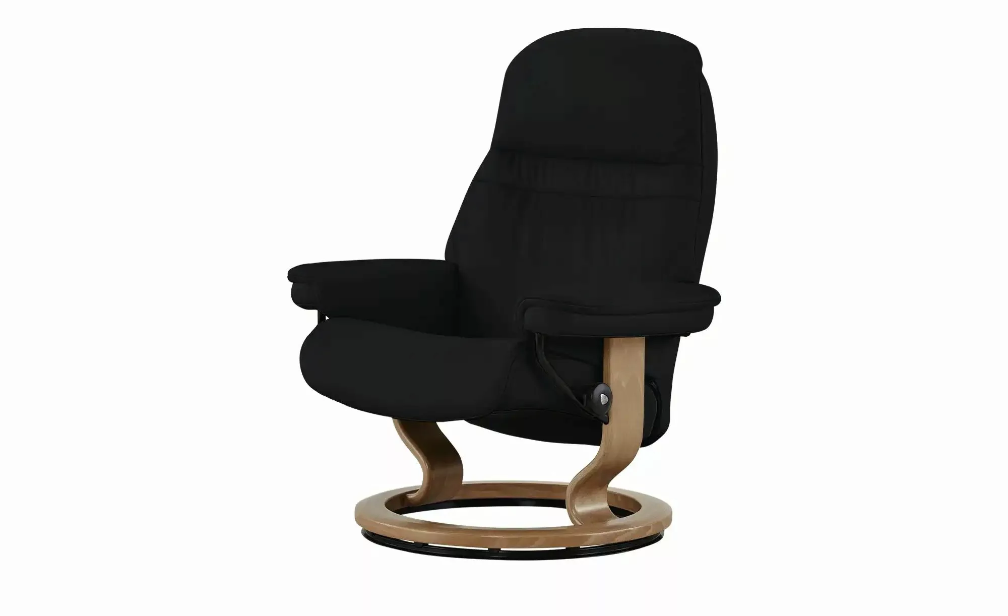 Stressless Relaxsessel mit Hocker Leder Sunrise M ¦ schwarz ¦ Maße (cm): B: günstig online kaufen