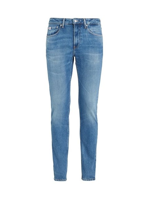 Calvin Klein Jeans Tapered-fit-Jeans SLIM TAPER mit Leder-Badge günstig online kaufen