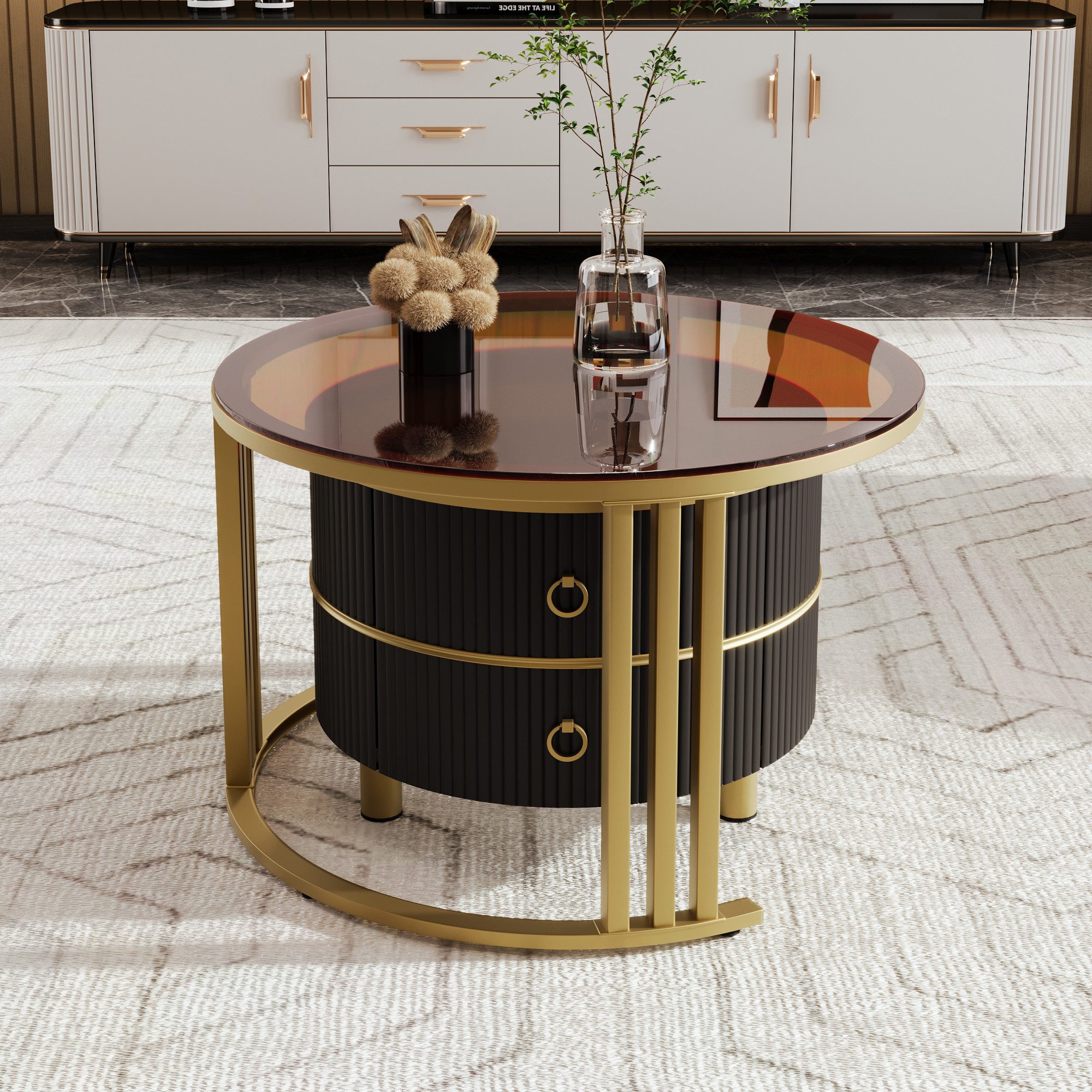 Merax Couchtisch Set aus Holz mit günstig online kaufen
