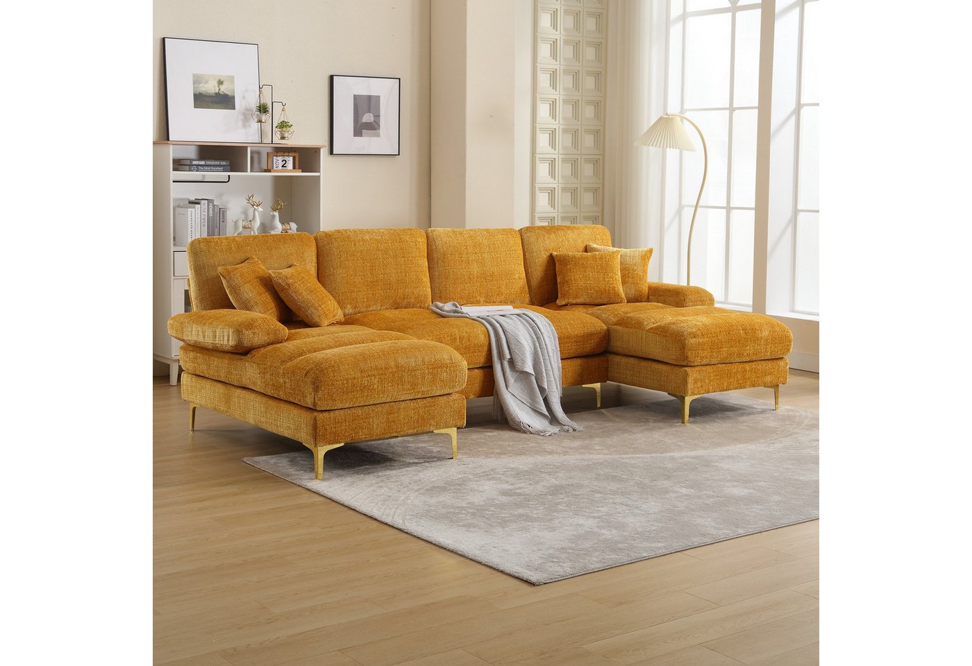 LVHOM Loungesofa 272x136x88 cm (LxBxH), frei Kombination, 4-6 Personen, (2x günstig online kaufen