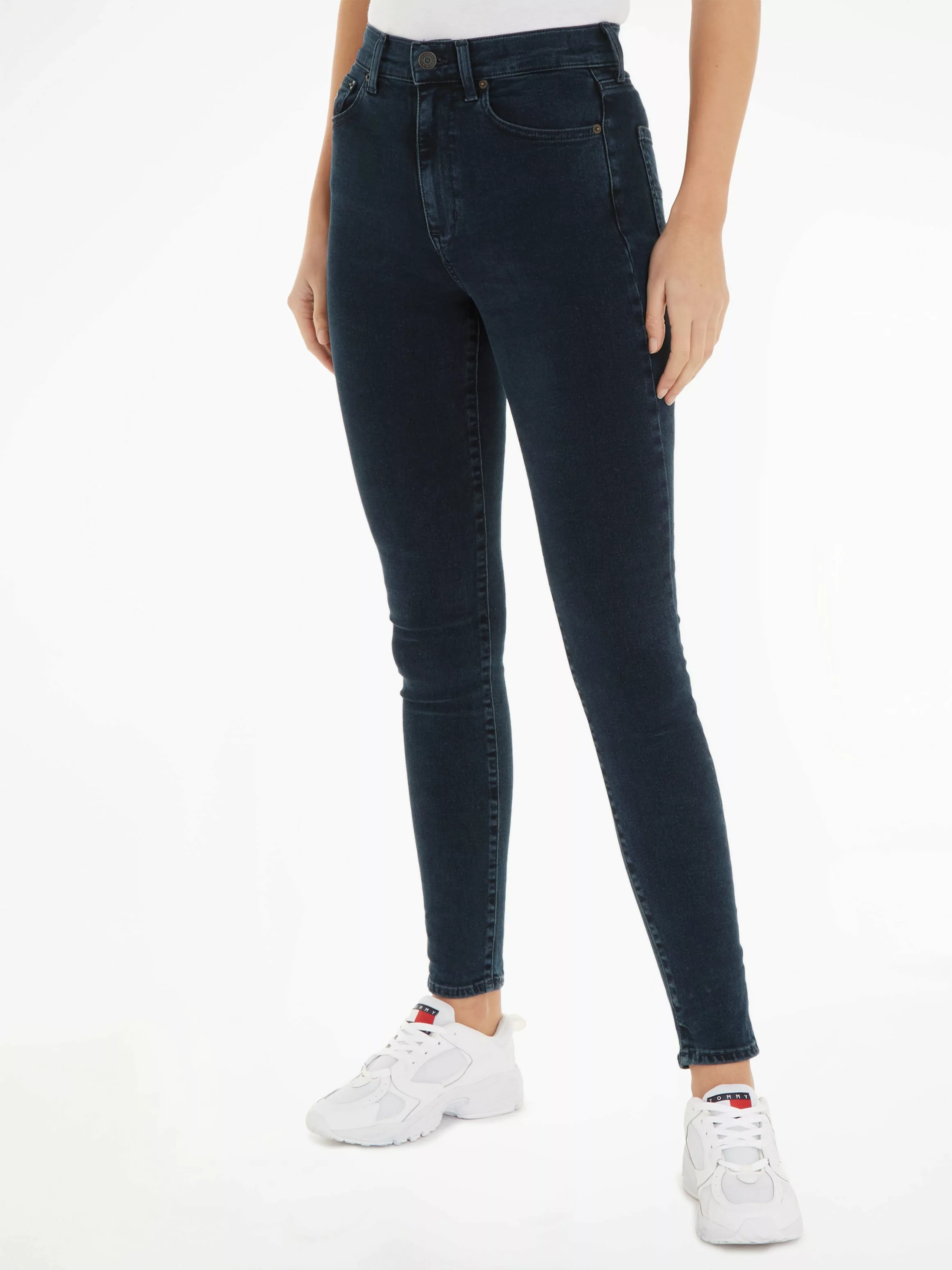 Tommy Jeans Skinny-fit-Jeans Jeans SYLVIA HR SSKN CG4 mit Logobadge und Lab günstig online kaufen