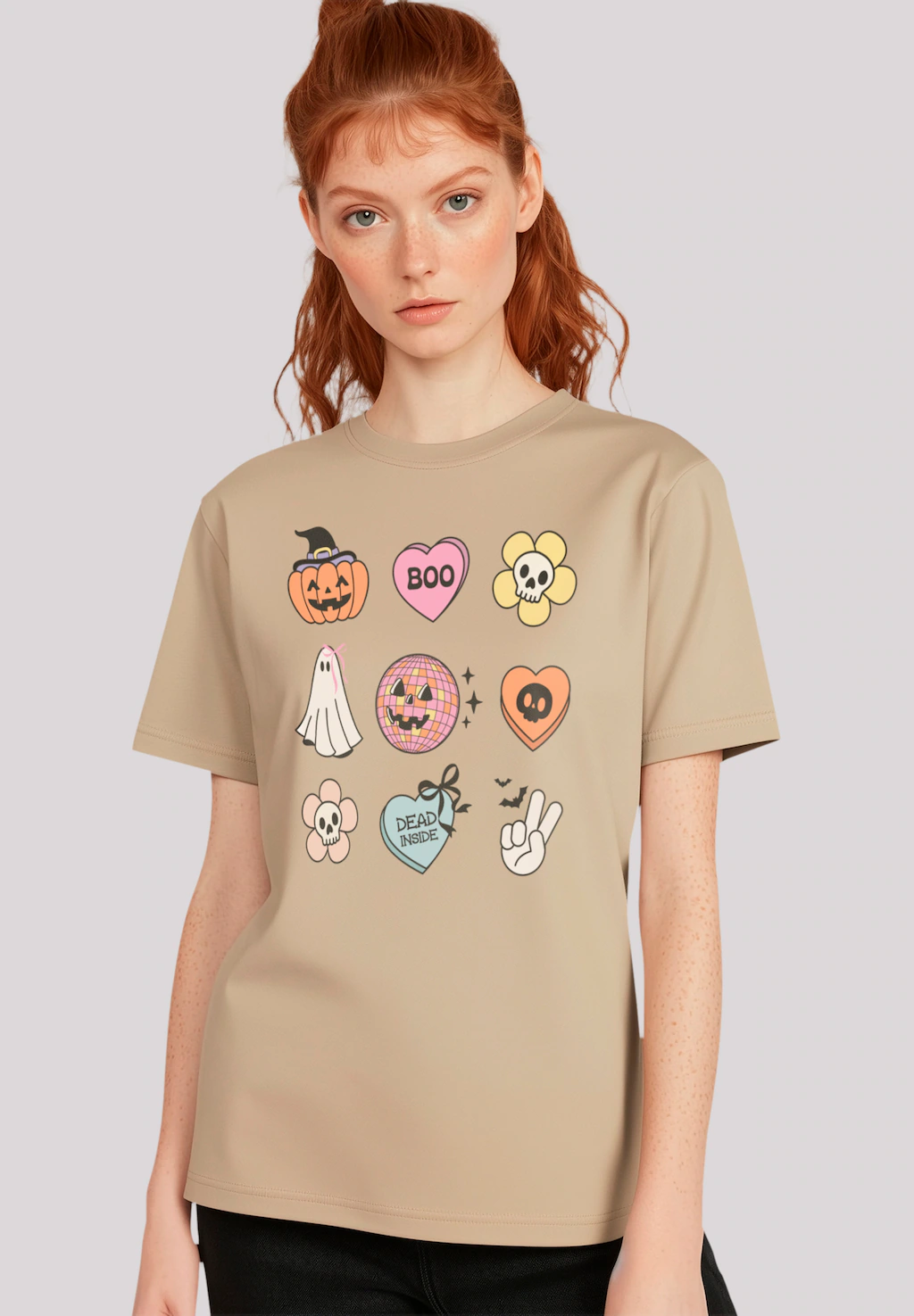 F4NT4STIC T-Shirt "Retro Halloween Icons", Premium Qualität günstig online kaufen