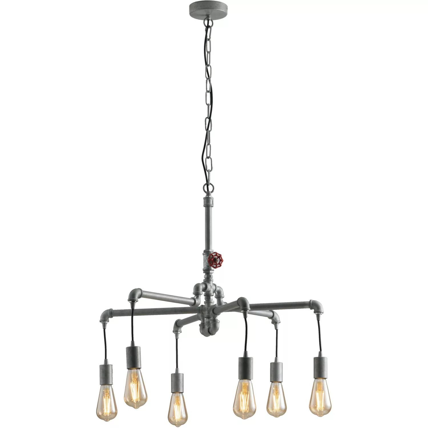 Luce Design Pendelleuchte Amarcord 6-flammig Zink Ø 72 cm günstig online kaufen