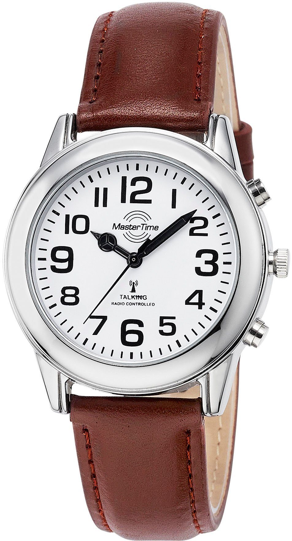 MASTER TIME Funkuhr Sprechende Funkuhr MTGA-10806-12L, günstig online kaufen