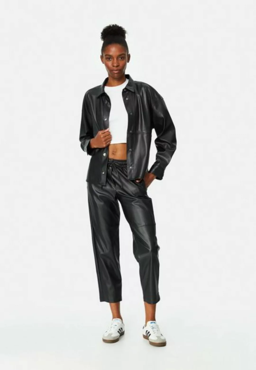 Mavi 7/8-Hose "LEATHER PANTS", Leder Look Hose günstig online kaufen