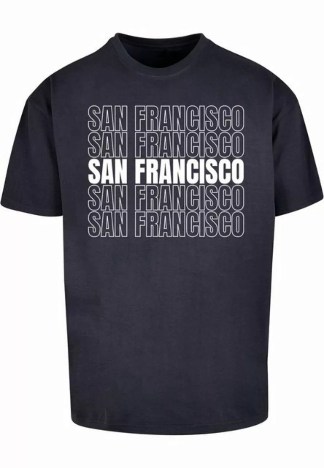 Merchcode T-Shirt Merchcode Herren San Francisco X Heavy Oversize Tee-BY102 günstig online kaufen