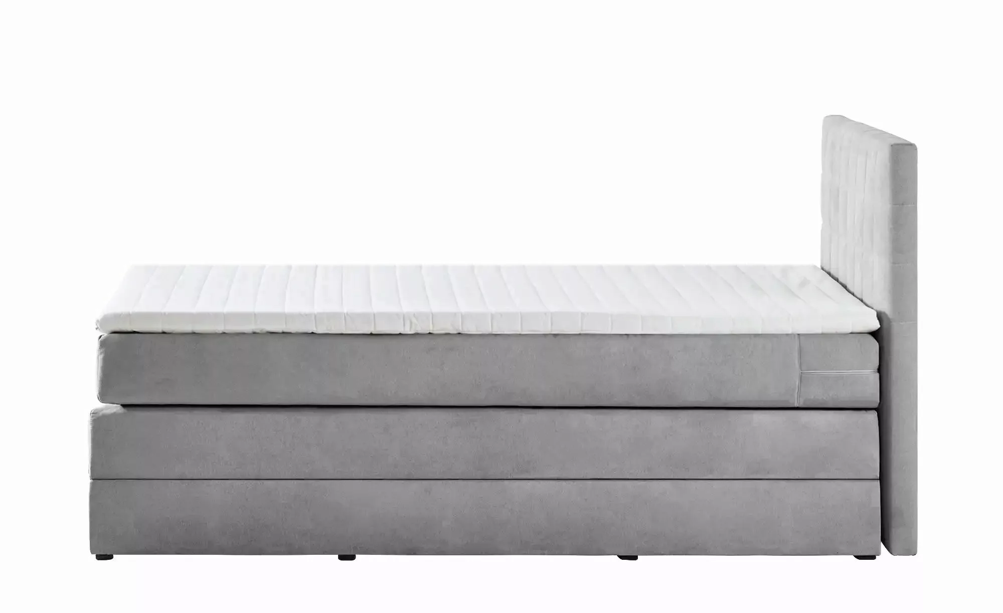 Boxspringbett mit Bettkasten Prince ¦ grau ¦ Maße (cm): B: 121 H: 107 Bette günstig online kaufen