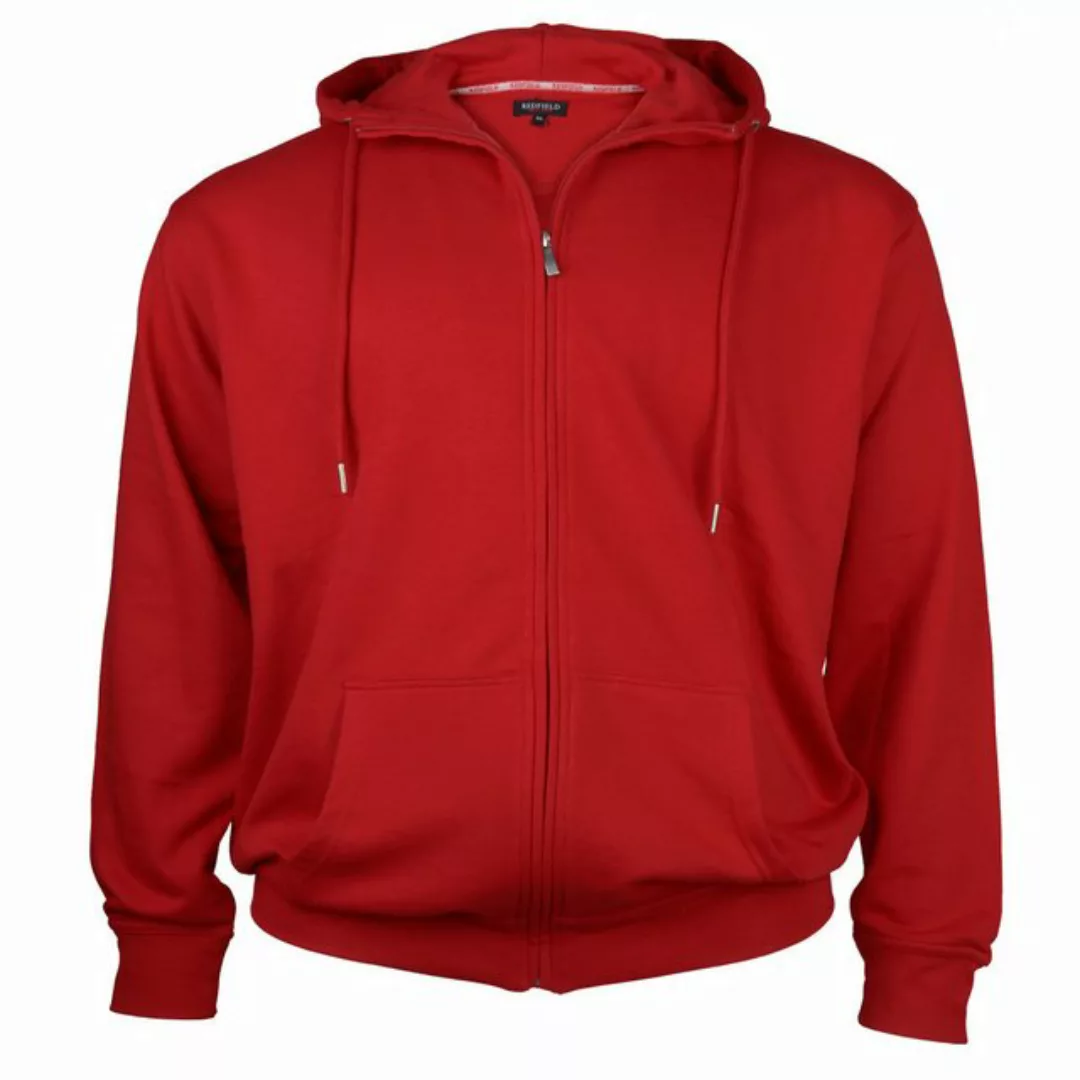 redfield Sweatjacke Redfield Kapuzen-Sweatjacke paprikarot Übergröße günstig online kaufen