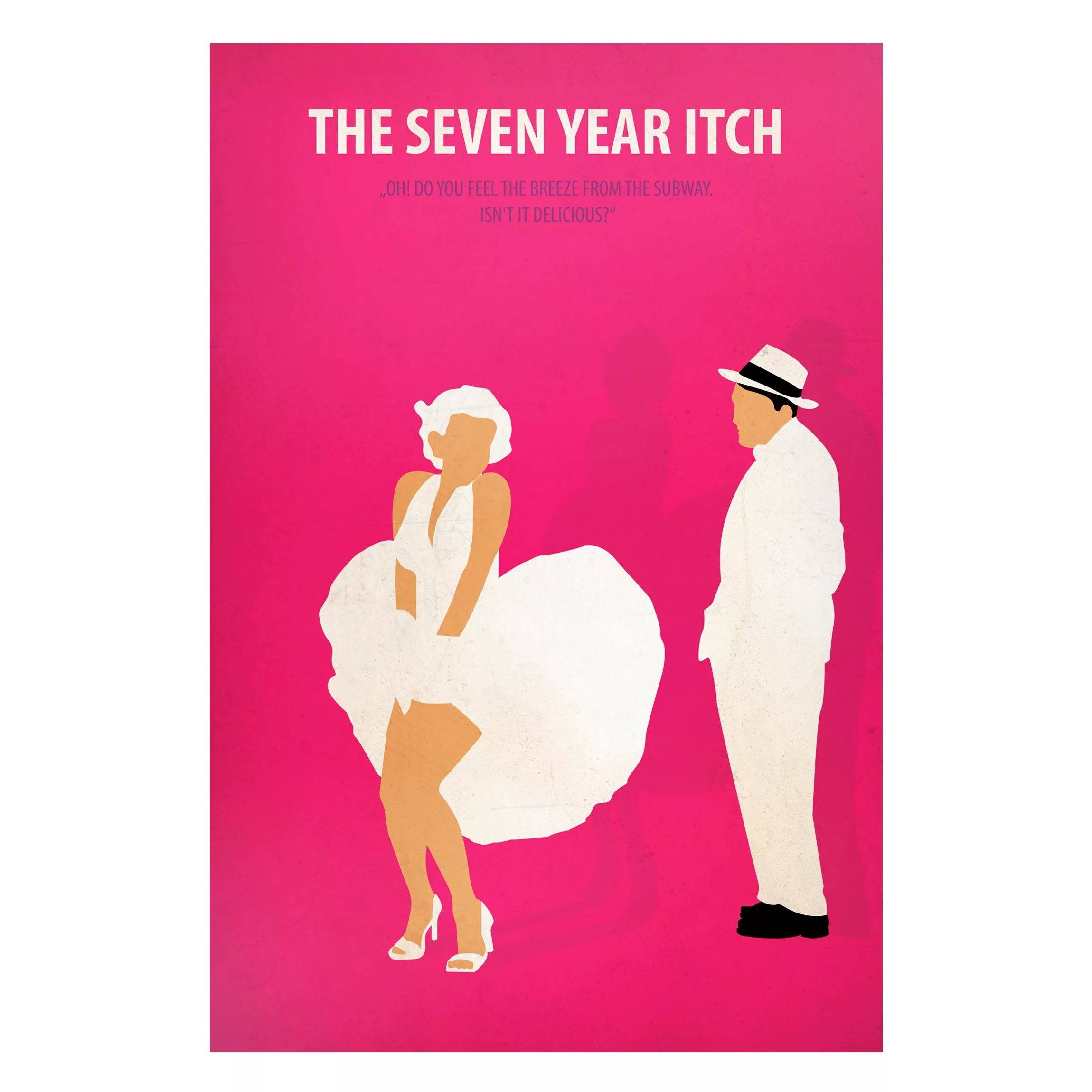 Magnettafel Kunstdruck - Hochformat 2:3 Filmposter The seven year itch günstig online kaufen