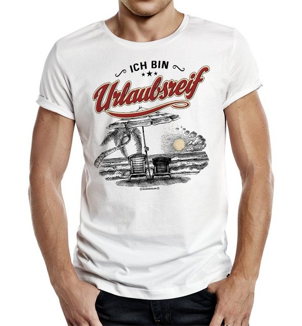 RAHMENLOS® T-Shirt Geschenk für Urlaubsreife Menschen - ich bin urlaubsreif günstig online kaufen