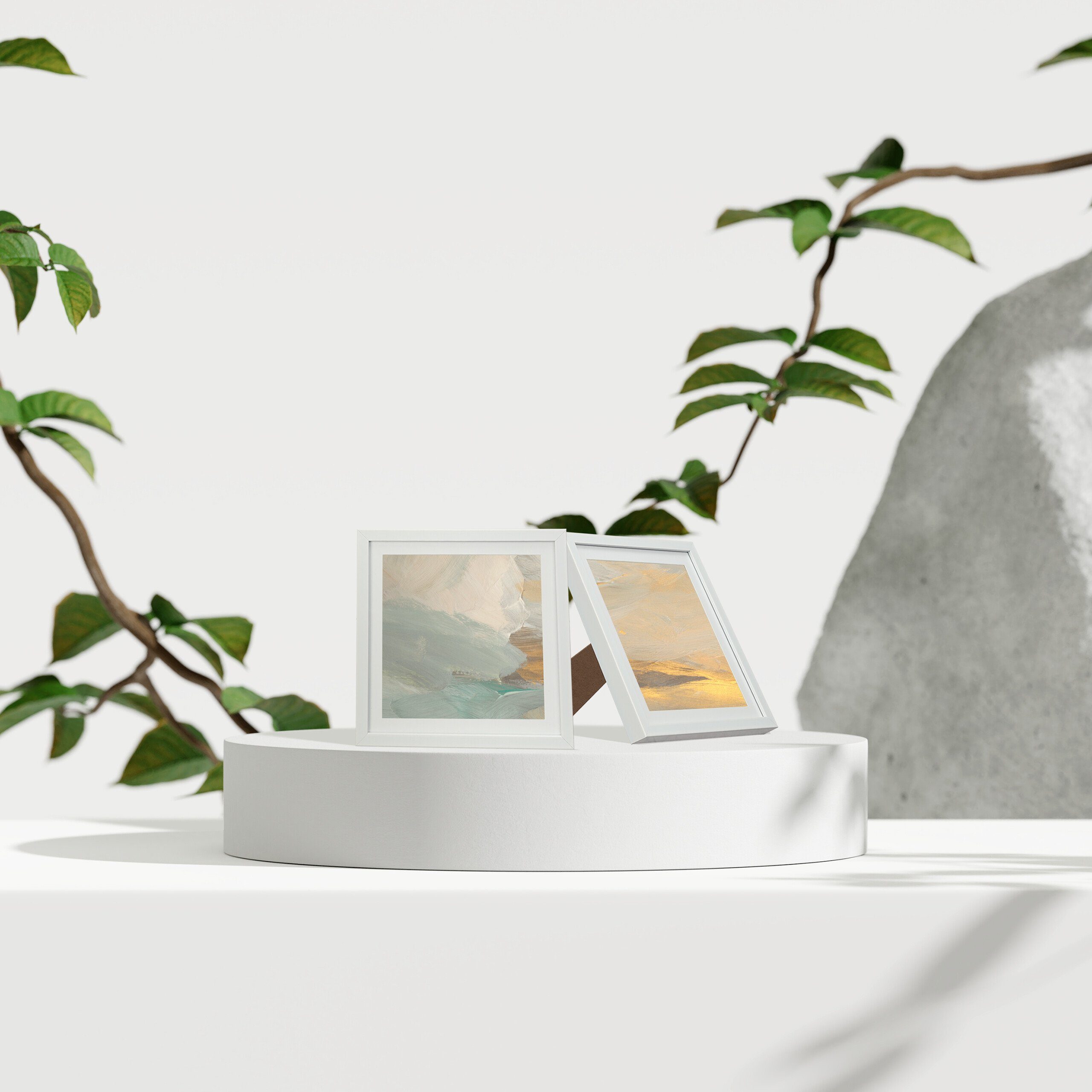 relaxdays Bilderrahmen-Set Bilderrahmen 38,5 x 38,5 günstig online kaufen