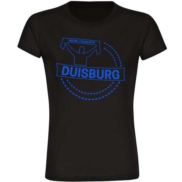 multifanshop T-Shirt Damen Duisburg - Meine Fankurve - Frauen günstig online kaufen