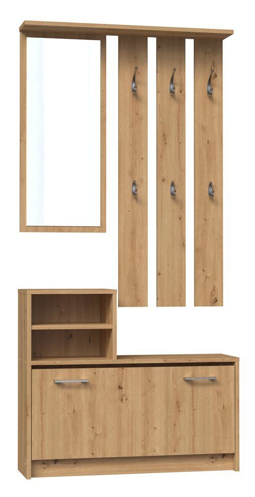 TOPESHOP Garderoben-Set Traumgarderobe: Kleiderschrank, Garderobenständer & günstig online kaufen