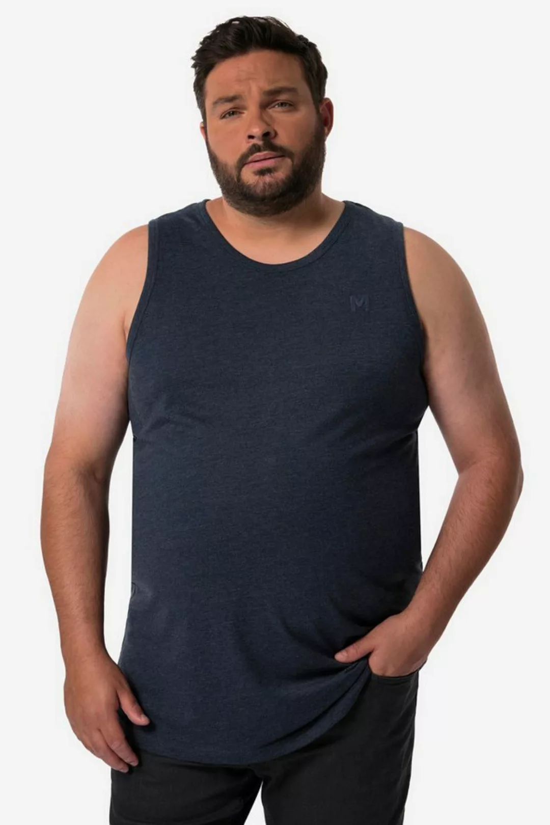 Men Plus T-Shirt Men+ Tanktop Basic Rundhals bis 8 XL günstig online kaufen