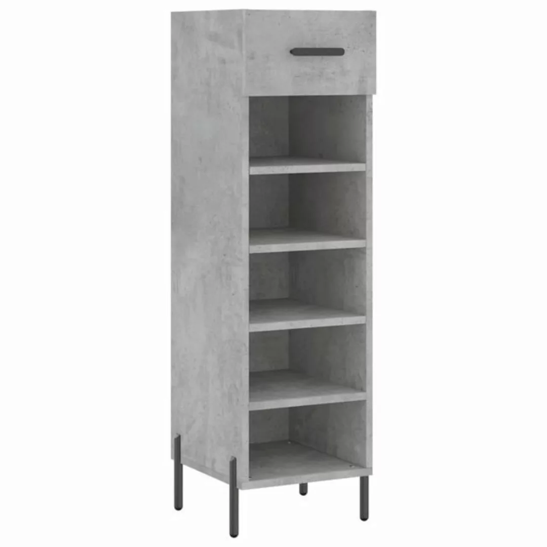 vidaXL Kleiderschrank Schuhschrank Betongrau 30x35x105 cm Holzwerkstoff günstig online kaufen