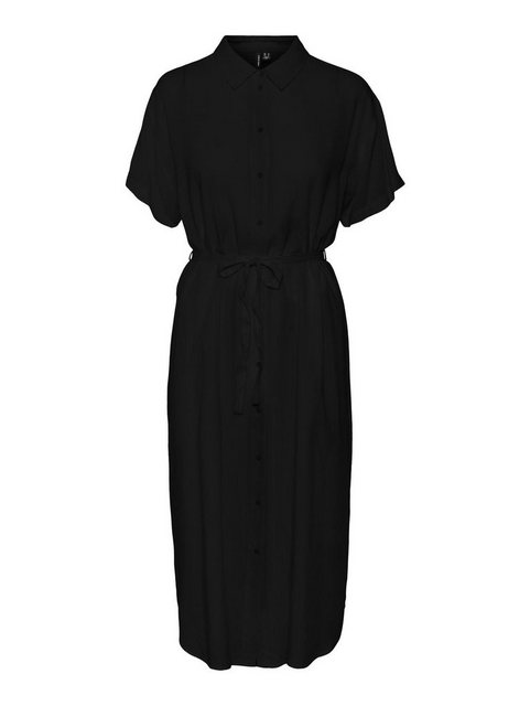 Vero Moda Shirtkleid Leichtes Kurzärmliges Basic Midi Kleid VMBUMPY (lang) günstig online kaufen