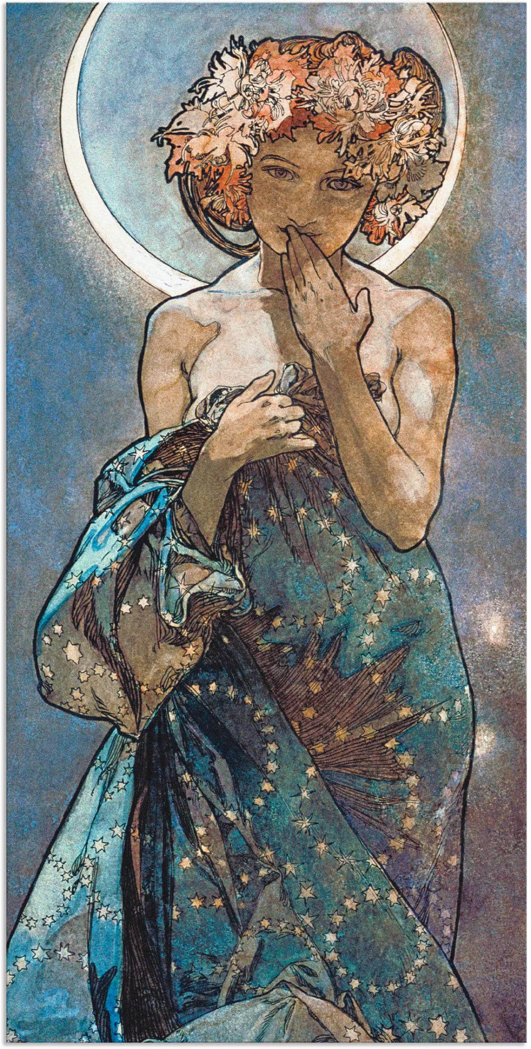 Artland Wandbild "Sterne Der Mond 1902", Frau, (1 St.) günstig online kaufen