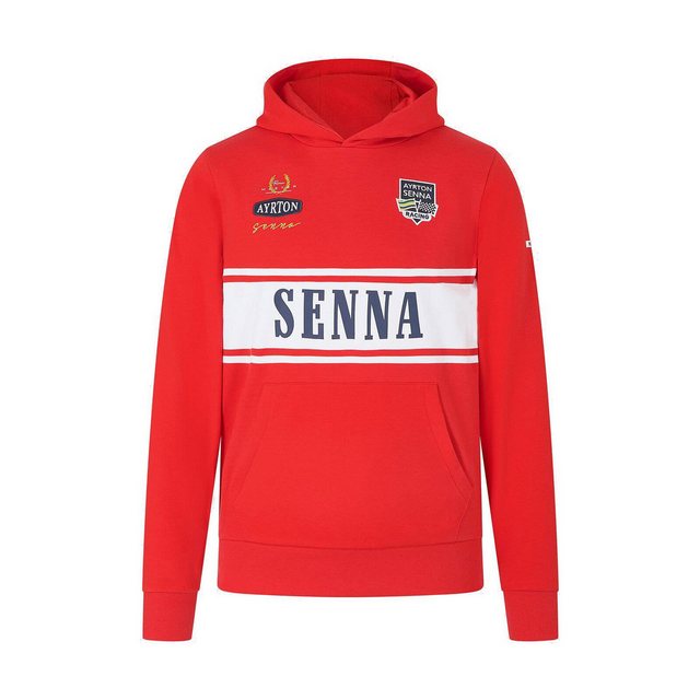 Aryton Senna Kapuzenpullover "Patchwork" Rot günstig online kaufen