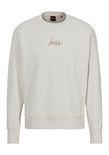 BOSS ORANGE Sweatshirt C_Eteia_2 mit BOSS Logodruck und Logostickerei günstig online kaufen