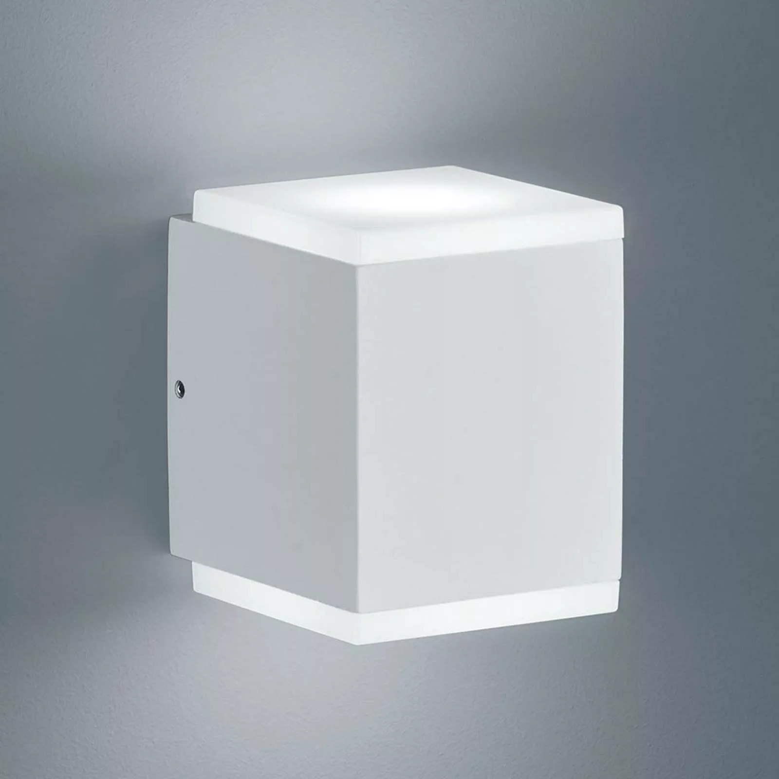 LED Wandleuchte Kibo in weiß-matt 2x 5W 800lm IP54 günstig online kaufen
