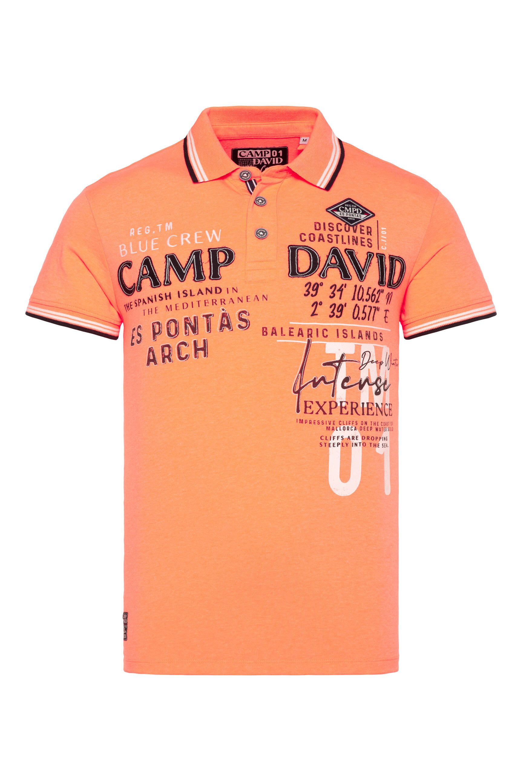 CAMP DAVID Poloshirt mit Seitenschlitze günstig online kaufen