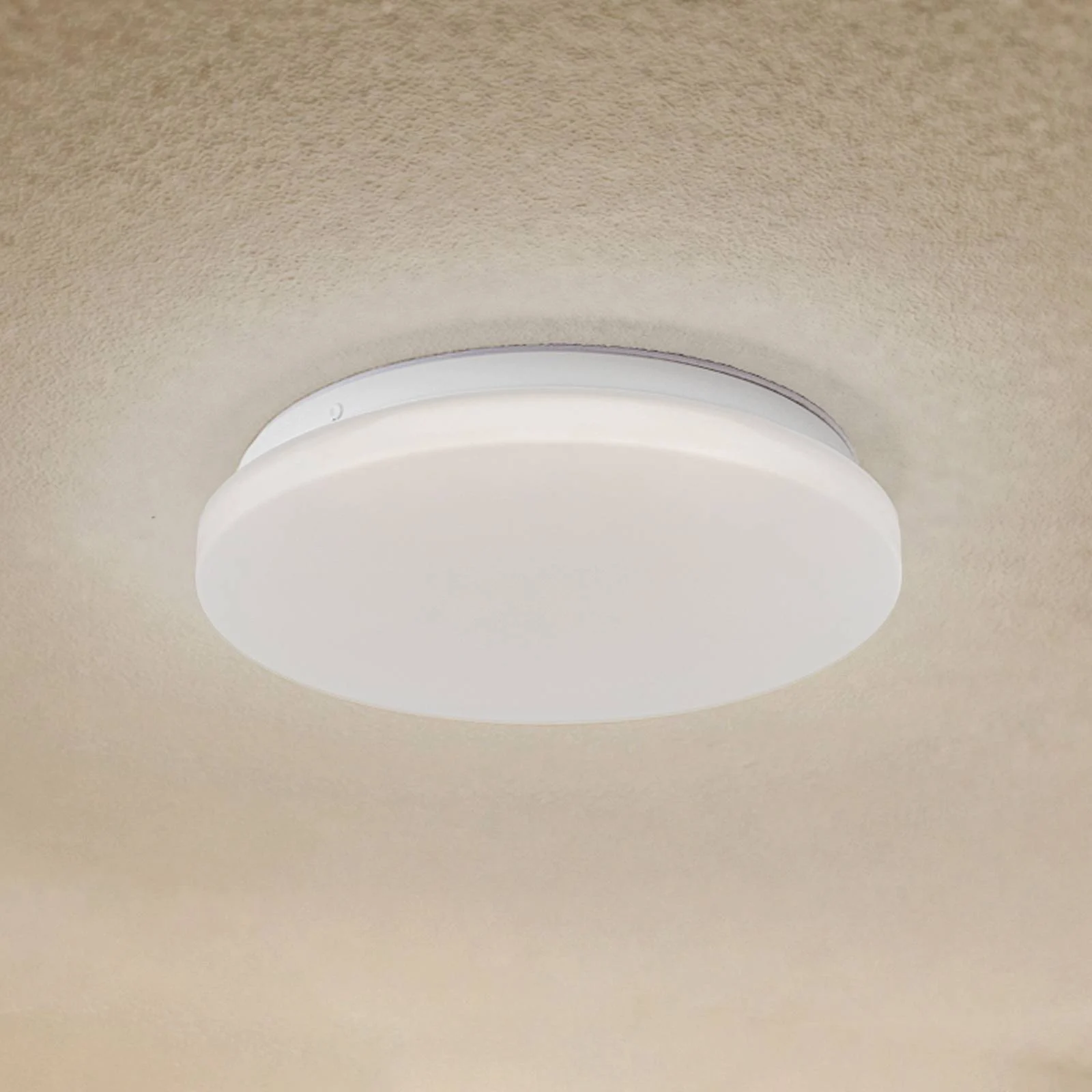 Lindby LED-Außendeckenleuchte Kirkola, 4000 K, Ø 26 cm, weiß günstig online kaufen