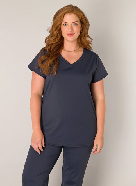 Base Level Curvy V-Shirt Lilly mit Stretch günstig online kaufen