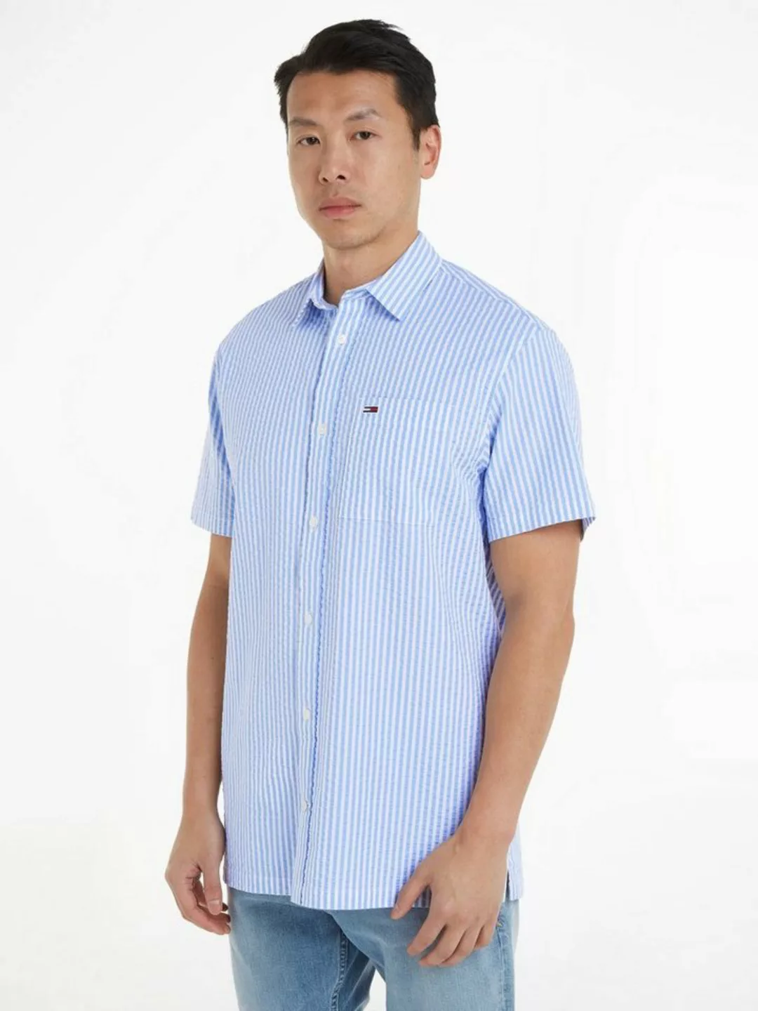 Tommy Jeans Kurzarmhemd TJM REG STRIPE SEERSUCKER SHIRT günstig online kaufen