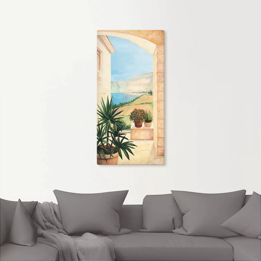 Artland Wandbild »Blick auf Toskanalandschaft«, Fensterblick, (1 St.), als günstig online kaufen