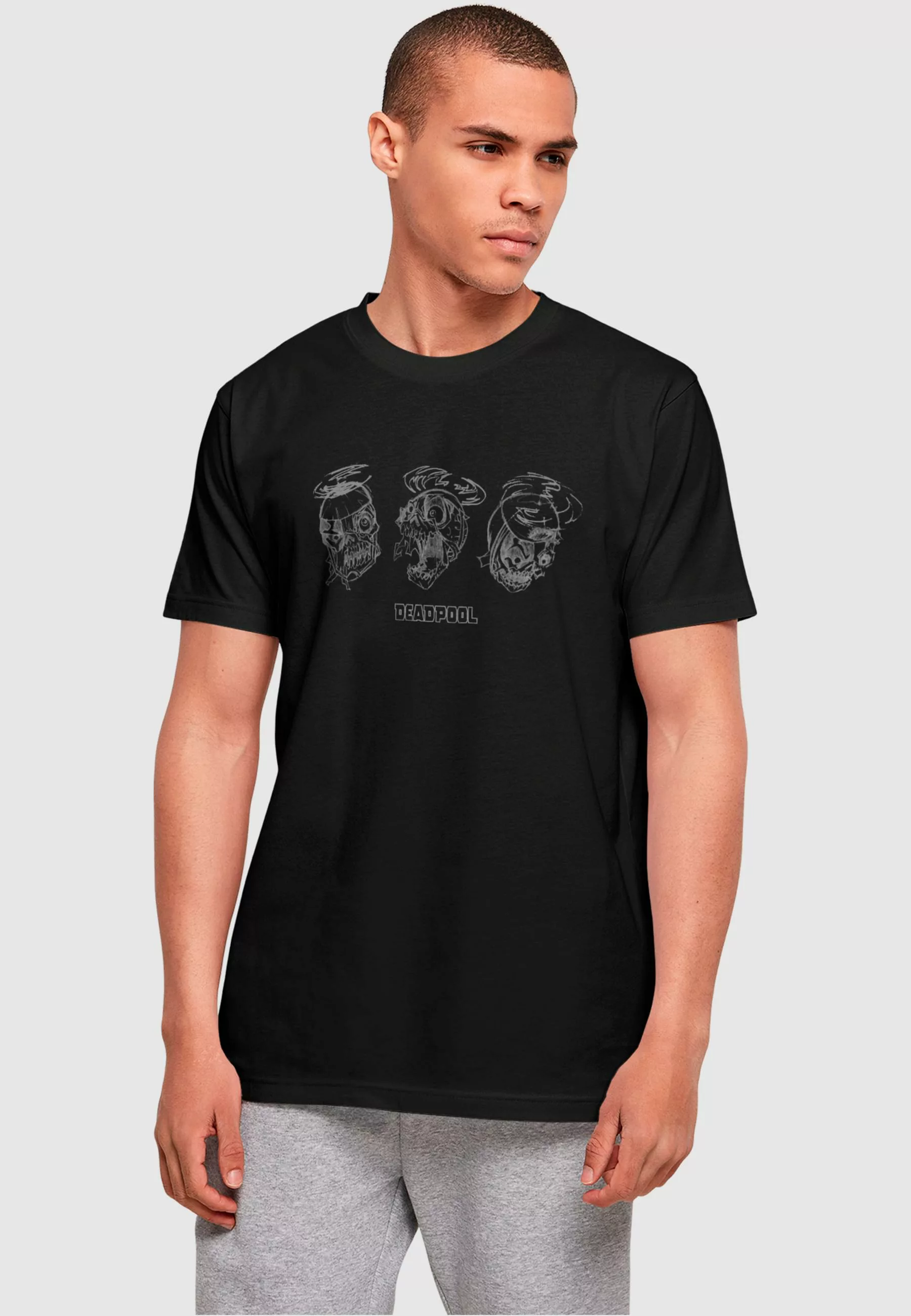 ABSOLUTE CULT T-Shirt "ABSOLUTE CULT Herren Deadpool - Zombie Head Sketch T günstig online kaufen