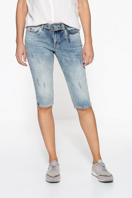 ATT Jeans Caprijeans Lindsey mit zusätzlichem Jeansgürtel günstig online kaufen