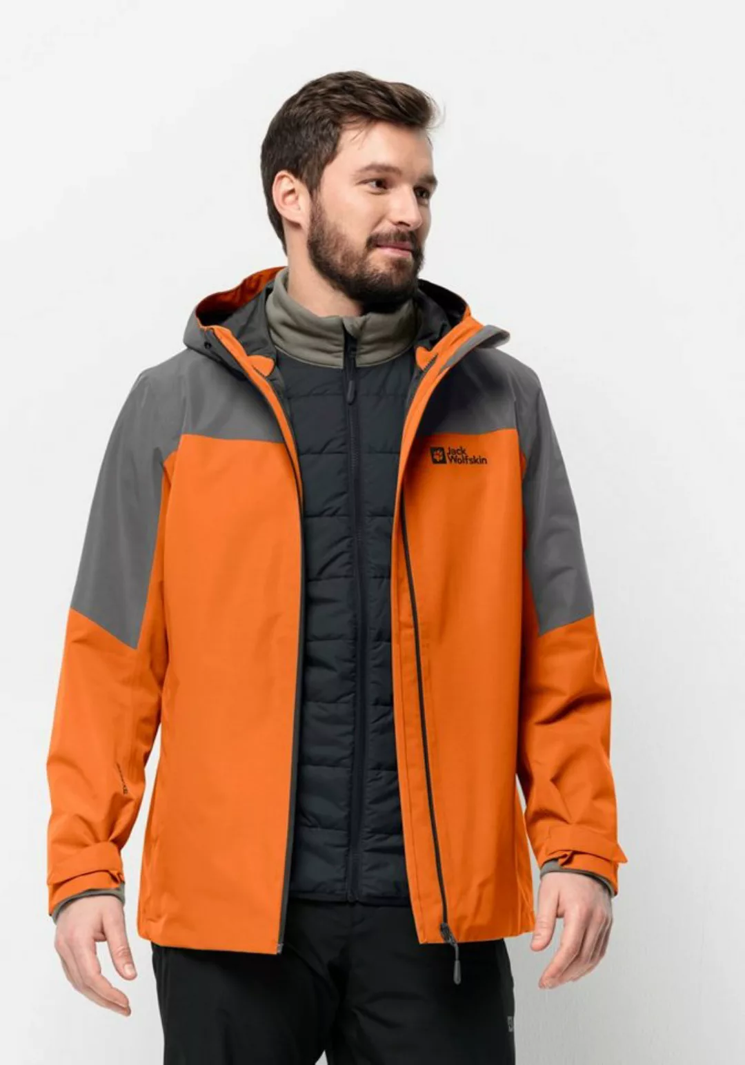 Jack Wolfskin 3-in-1-Funktionsjacke "GLAABACH 3IN1 JKT M", mit Kapuze günstig online kaufen