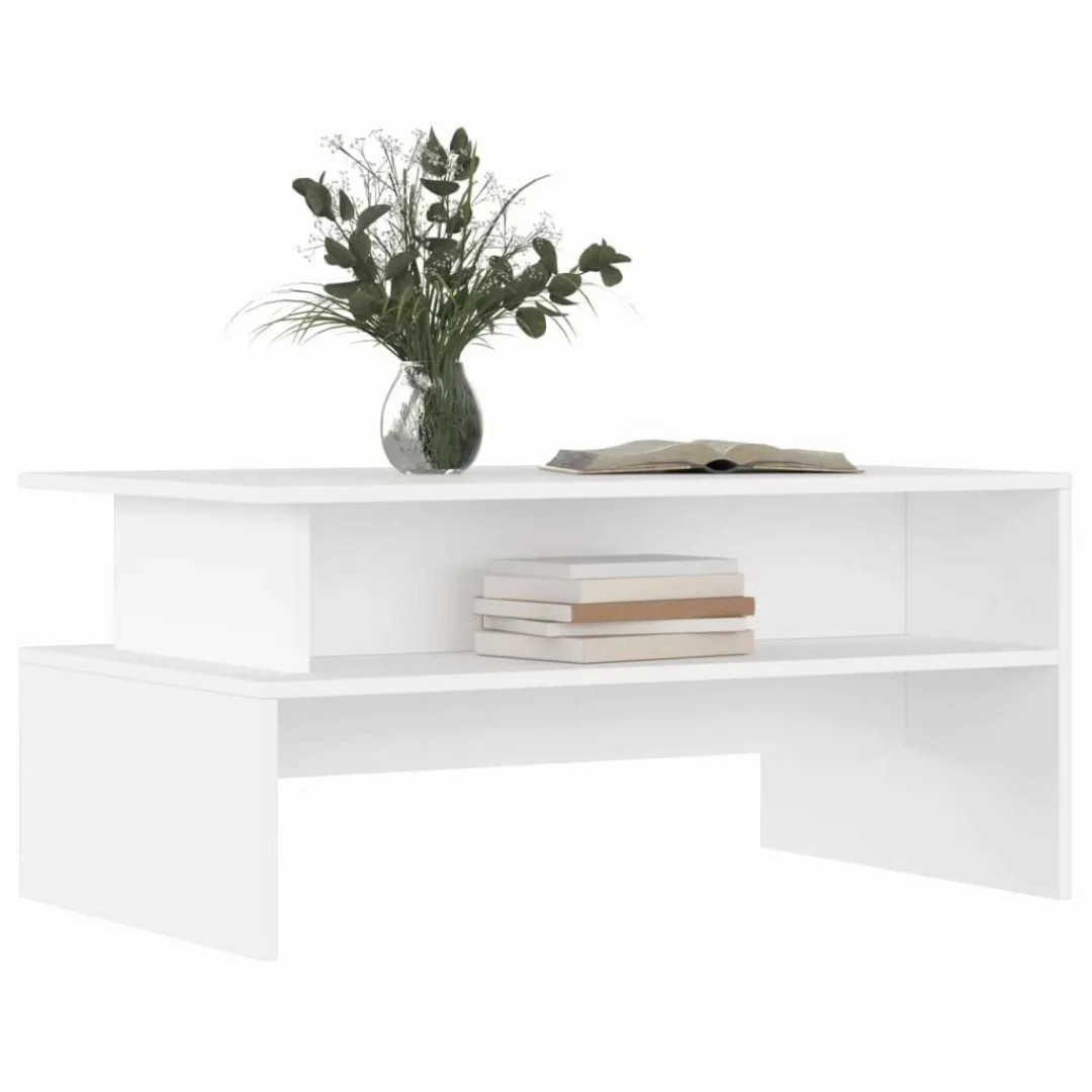 vidaXL Couchtisch Couchtisch Weiß 90x55x42,5 cm günstig online kaufen
