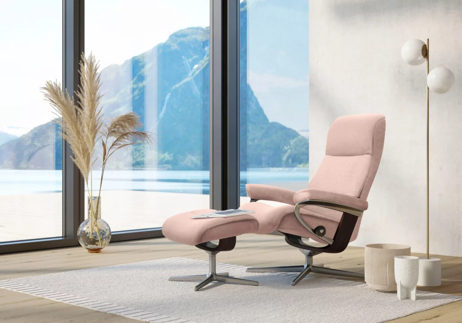 Stressless Relaxsessel "View", (Set, Relaxsessel mit Hocker), mit Hocker, m günstig online kaufen