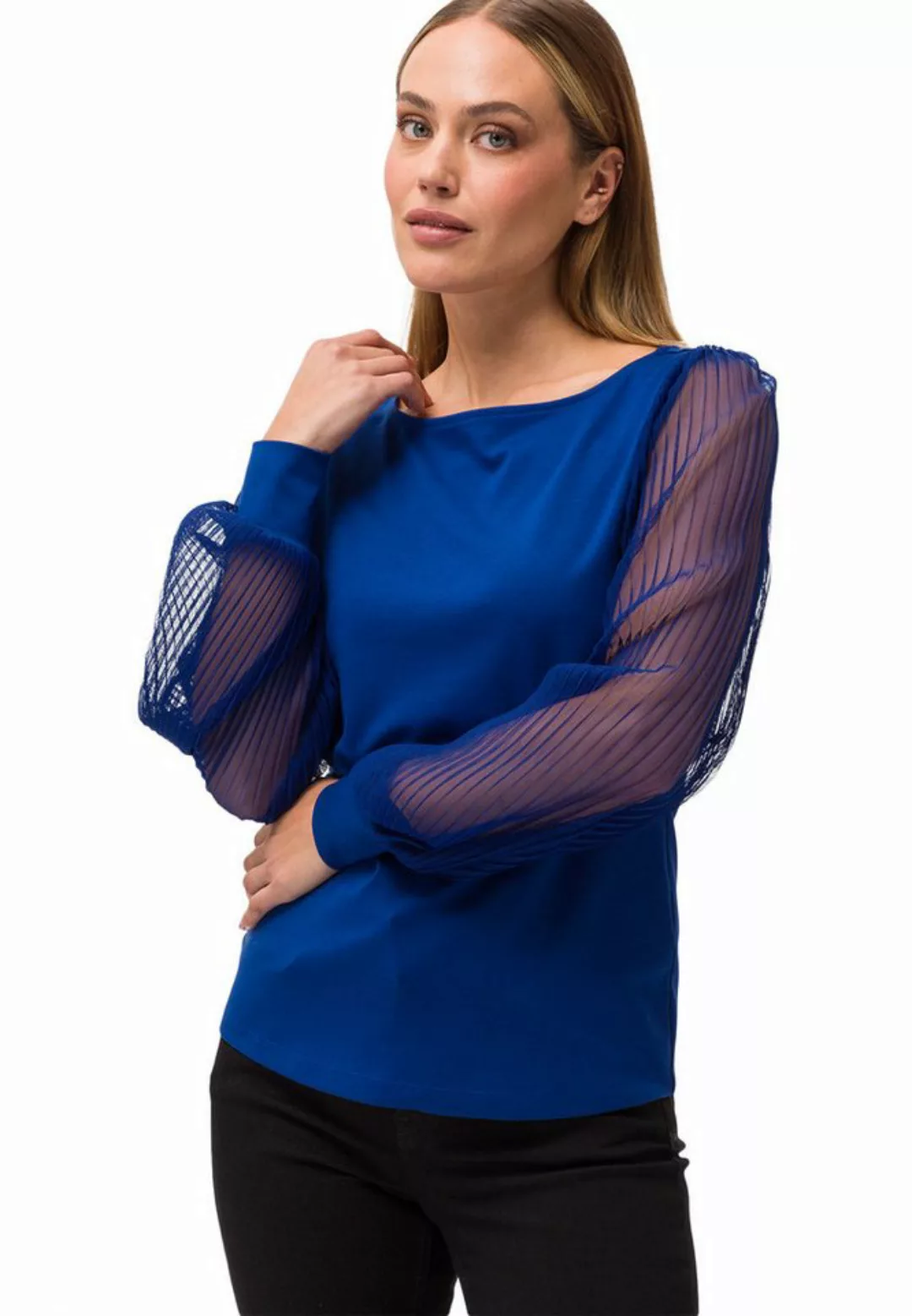 Zero 3/4-Arm-Shirt zero Jerseyshirt mit Glitzereffekt (1-tlg) Plain/ohne De günstig online kaufen