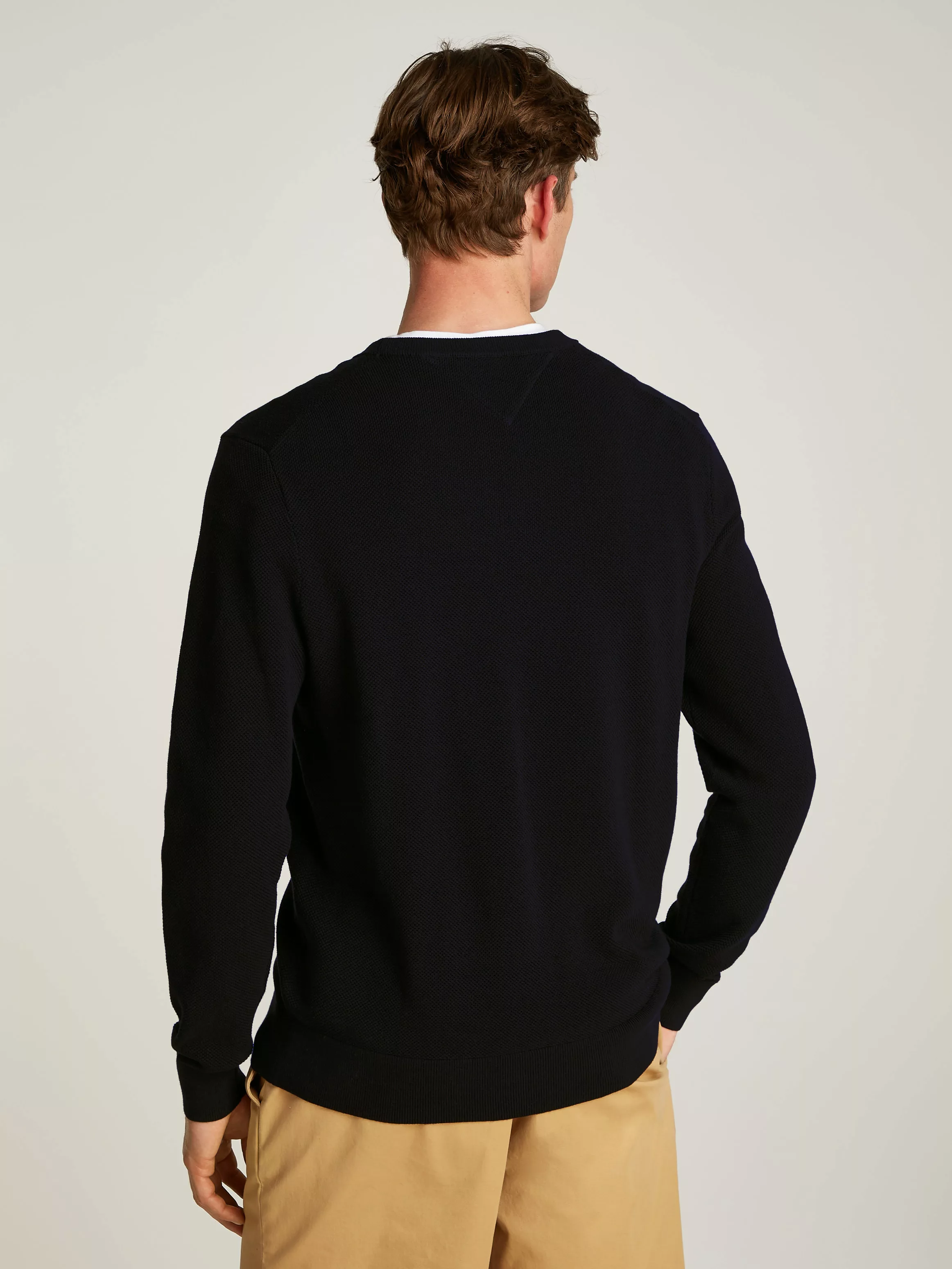 Tommy Hilfiger Rundhalspullover "ESSENTIAL STRUCTURE CREW NECK", mit feiner günstig online kaufen