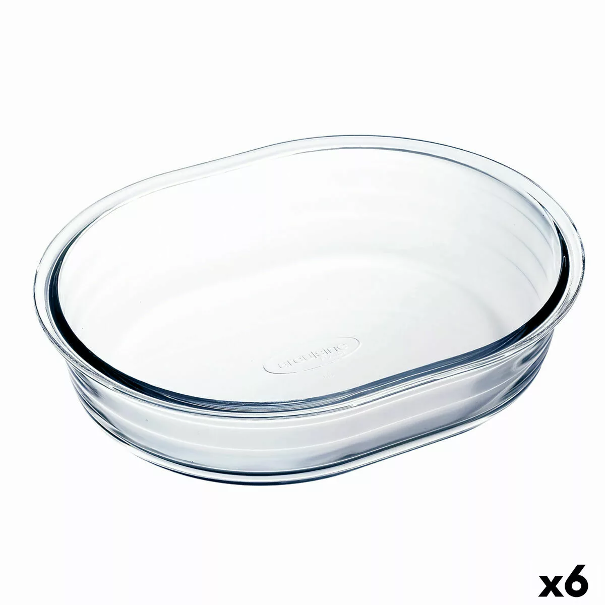 Backform Ô Cuisine Oval Durchsichtig 25 X 20 X 6 Cm (6 Stück) günstig online kaufen