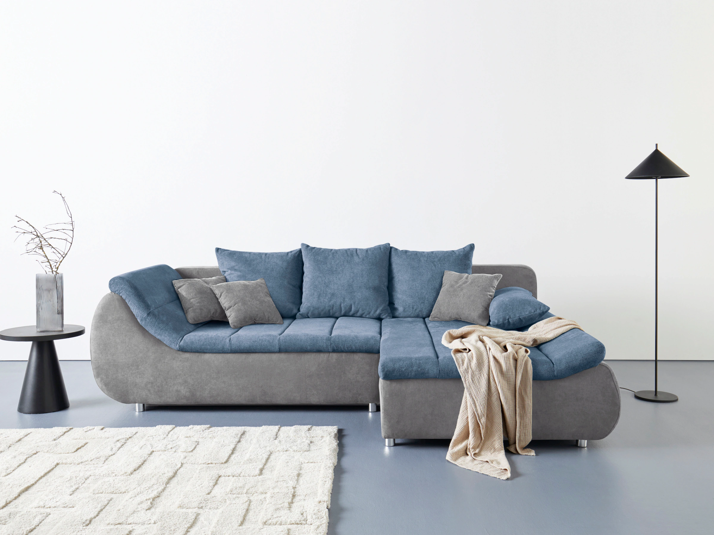 INOSIGN Ecksofa »Imola, elegant und modern, aktuelle Steppung im Sitz, bequ günstig online kaufen